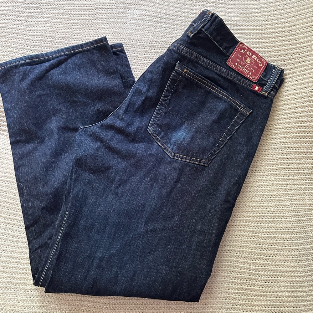 Lucky Brand Blue Relaxed Jeans Classic Denim vintage straight